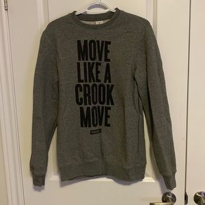 Crooks and castles grey sweater